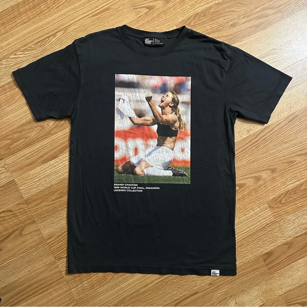 U.S.A. Women’s Soccer Hero Brandi Chastain Black Just Women's Sports T-Shirt
